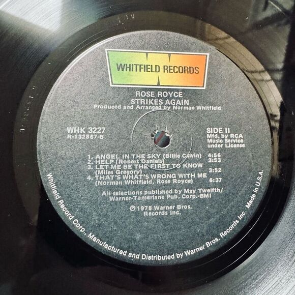 Rose Royce – Strikes Again - Whitfield Records – WHK 3227 Vinyl LP Record - Picture 9 of 10